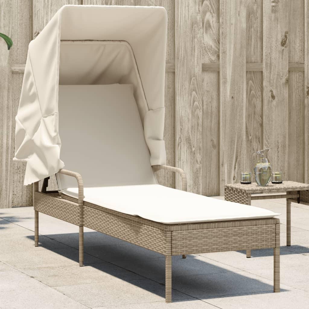 VidaXL Sonnenliege poly-rattan