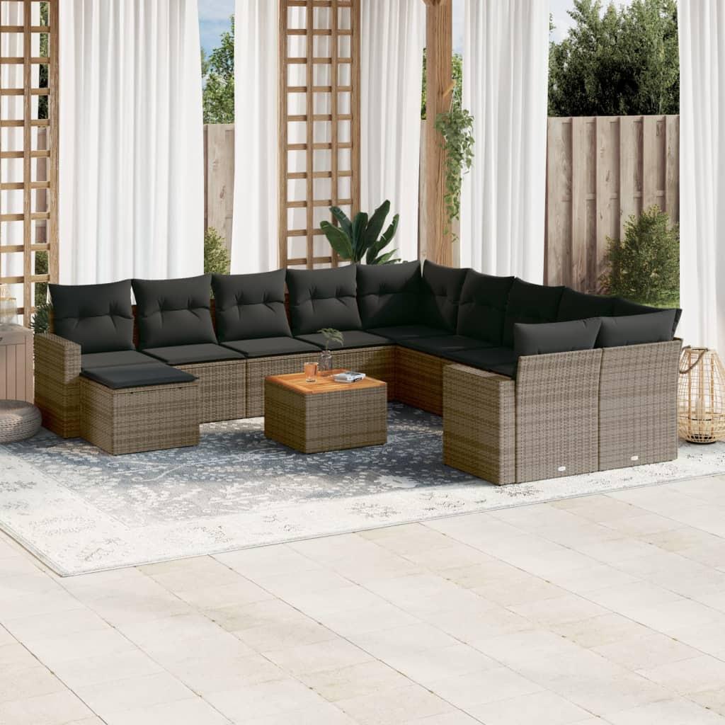 VidaXL Garten sofagarnitur poly-rattan