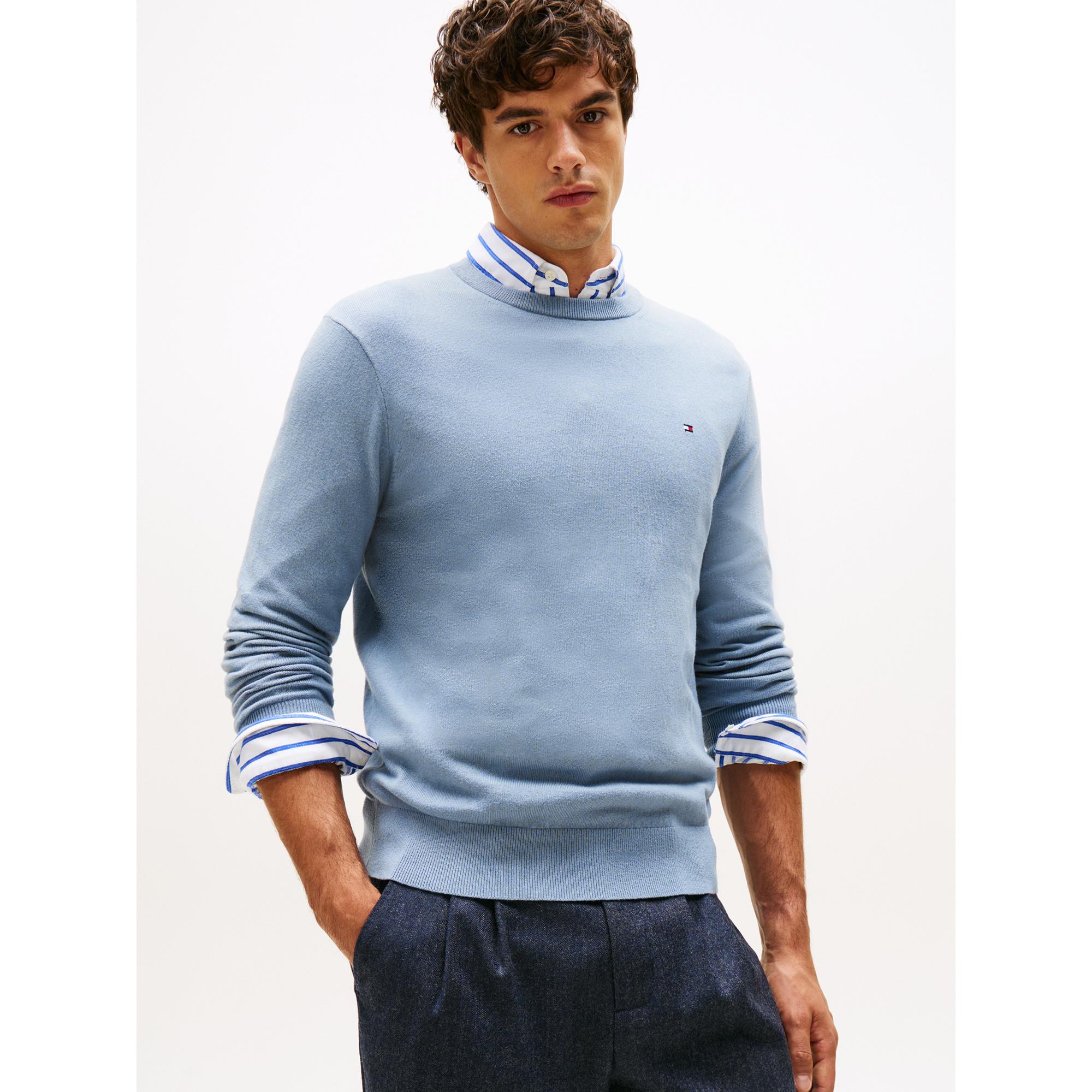 TOMMY HILFIGER PIMA ORG CTN CASHMERE CREW NECK Cashmere Pullover