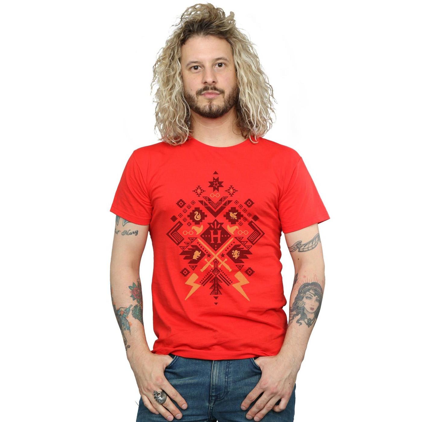 Harry Potter T-Shirt mit geometrischem Print