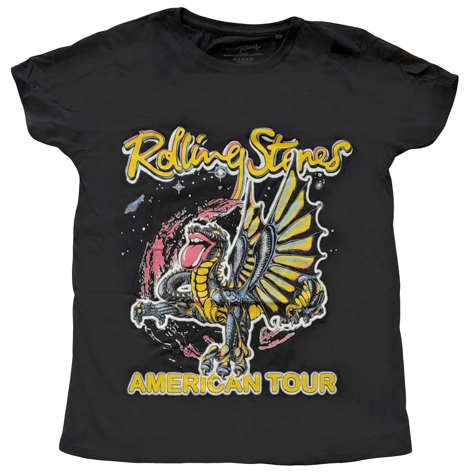 The Rolling Stones American Tour Drachen Print T-Shirt