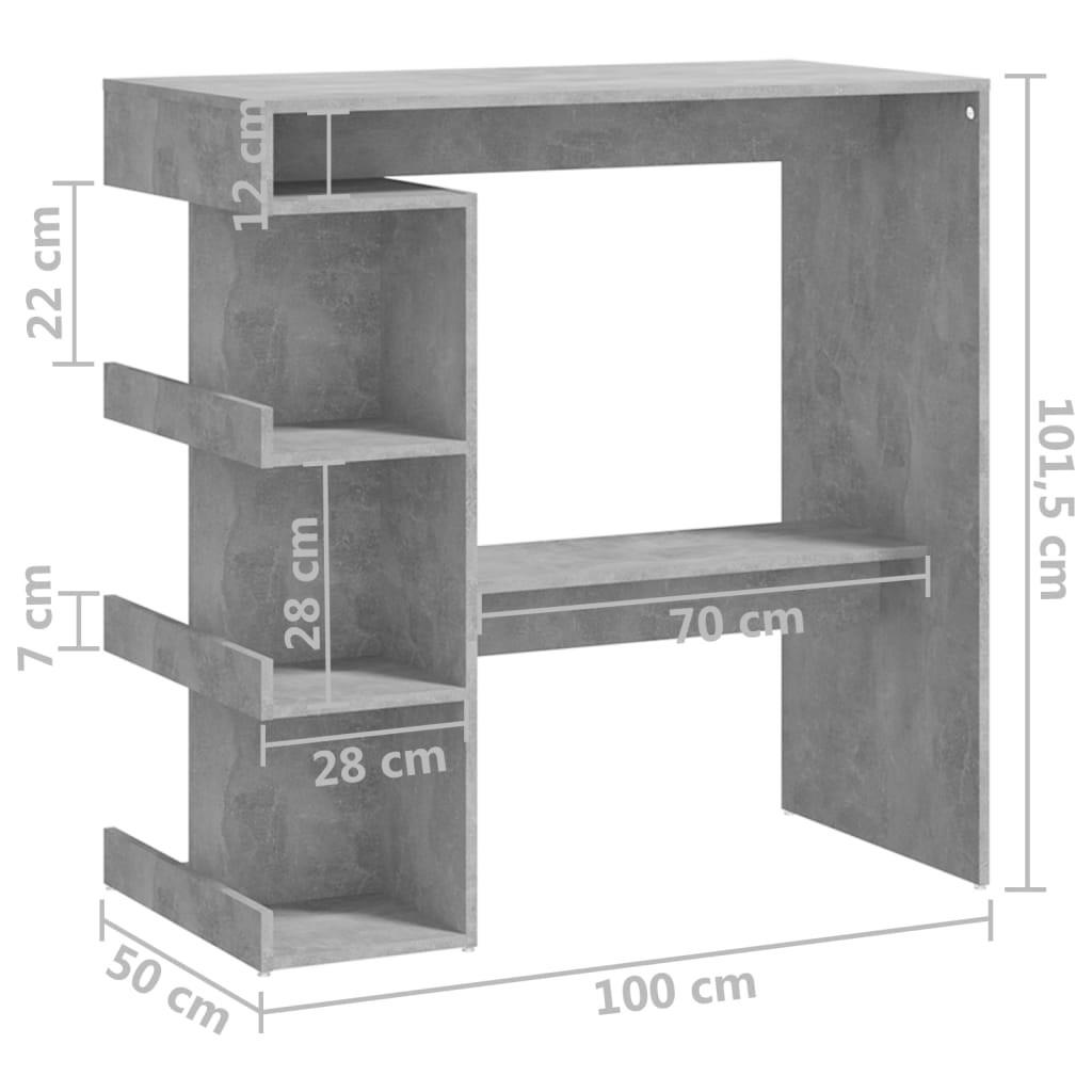 VidaXL Bartisch holzwerkstoff