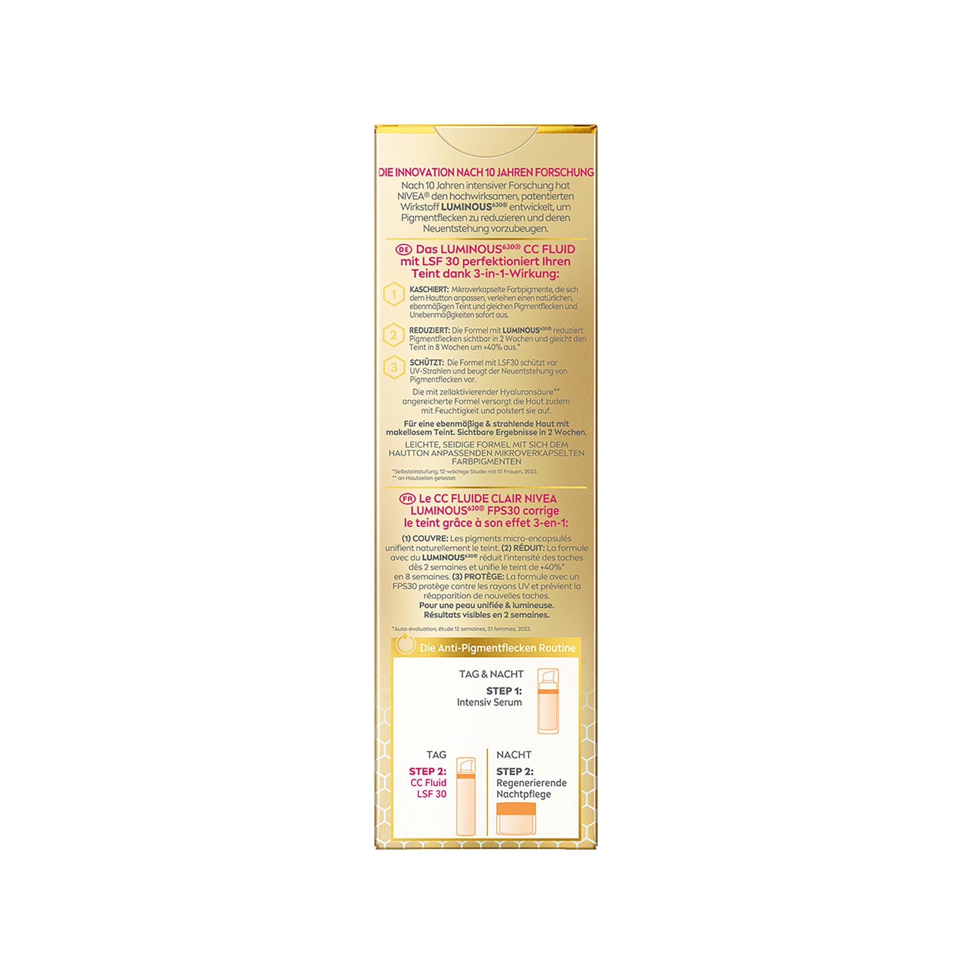 NIVEA Face Cellular Luminous630® 3-in-1 CC Fluid