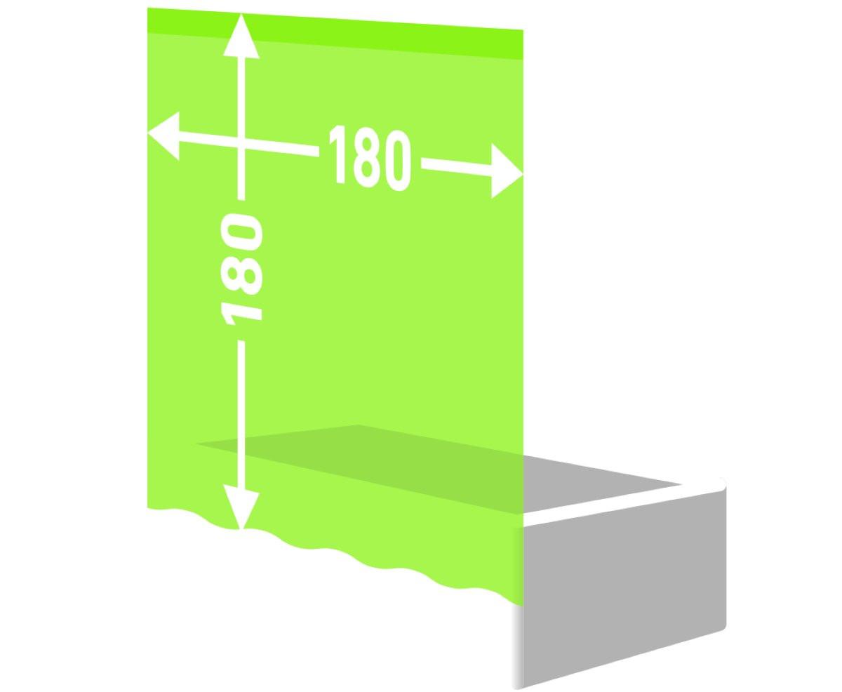 diaqua Duschvorhang Textil Palmier