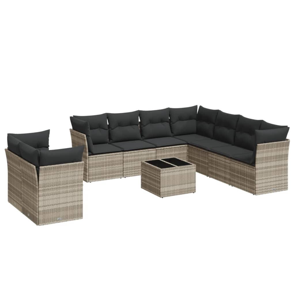 VidaXL Garten sofagarnitur poly-rattan