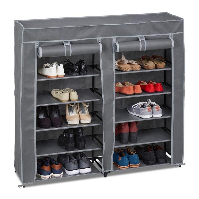 B2X Schuhschrank aus Stoff mit 12 Fächern