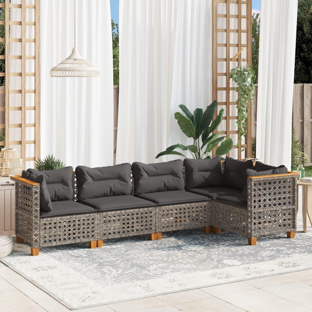 VidaXL Garten sofagarnitur poly-rattan
