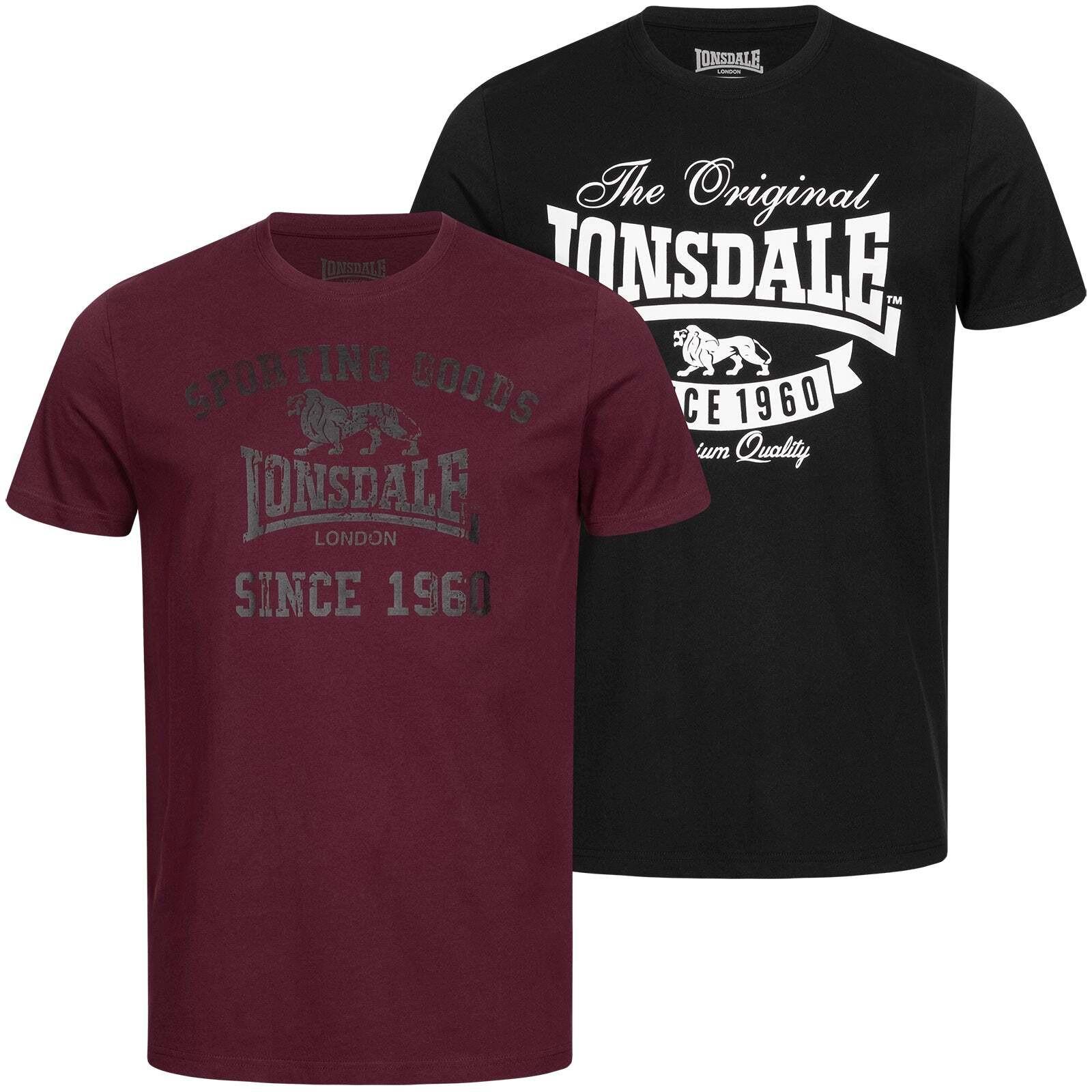LONSDALE Torbay Regular Fit T-Shirt Doppelpack