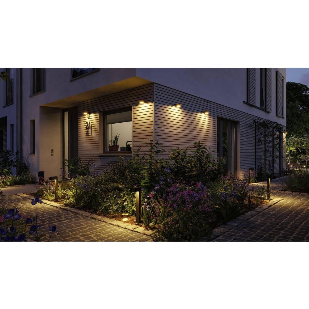 Paulmann LED Aussenwandleuchte Capea insektenfreundlich IP44 96x128mm 2200K 6W 550lm 230V 98° Aluminium