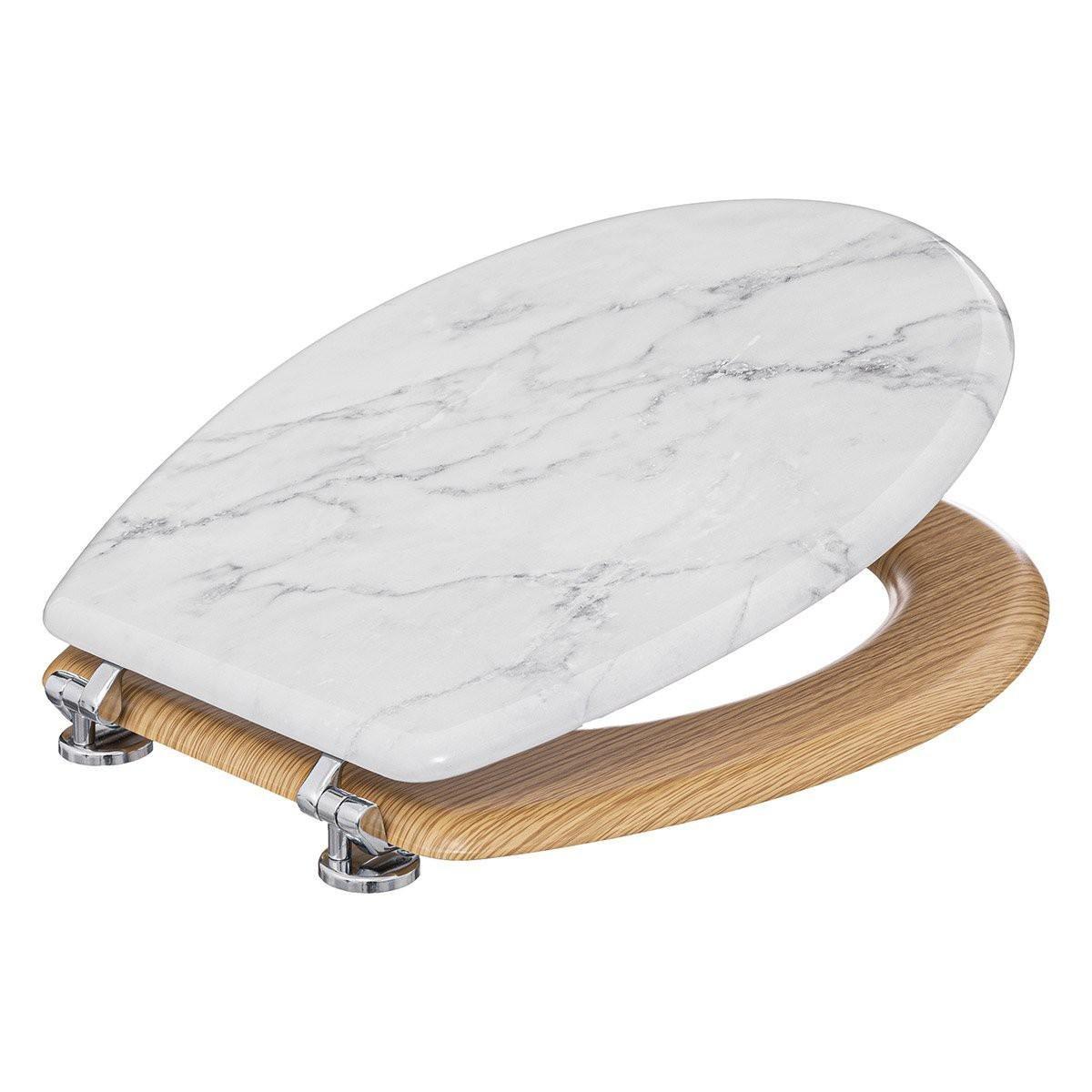 Northio Toilettensitz - Holz under Marmor