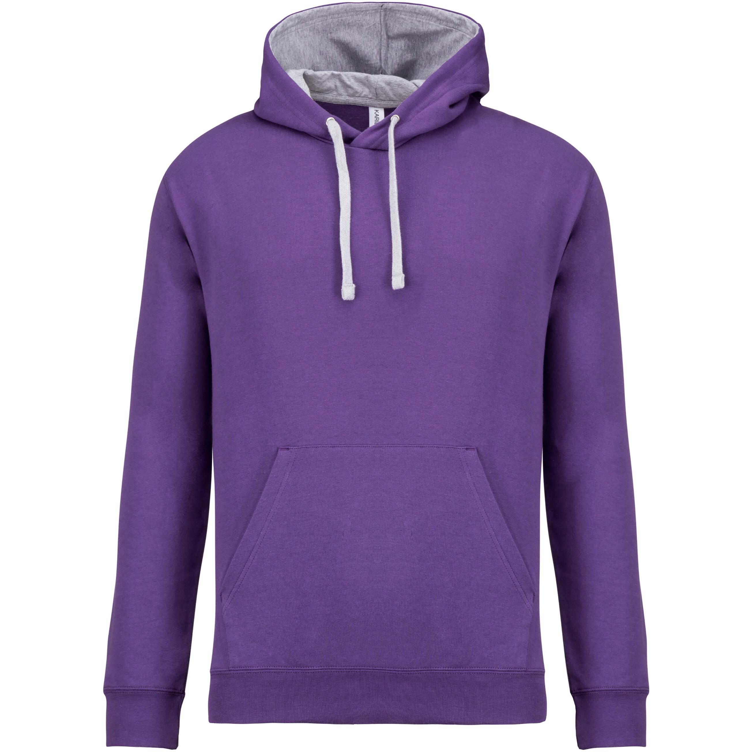 Kariban hoodie contrastée