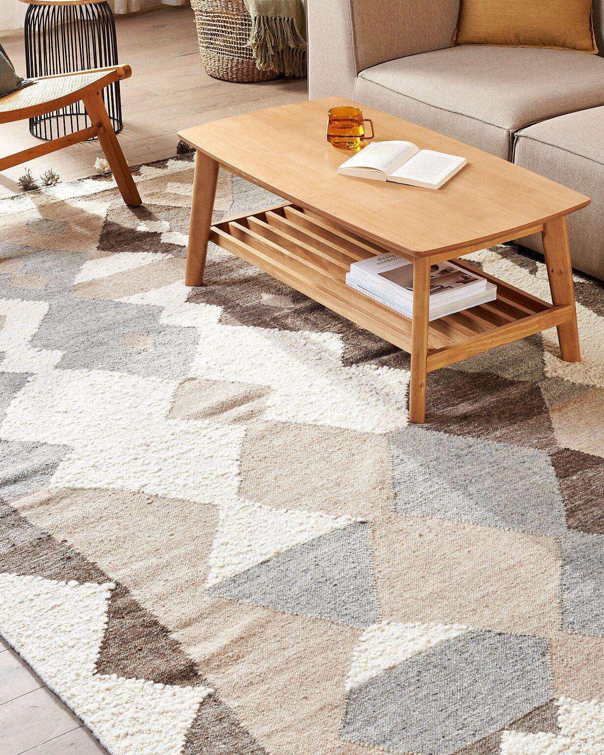 Beliani Teppich aus Wolle Boho ARALEZ