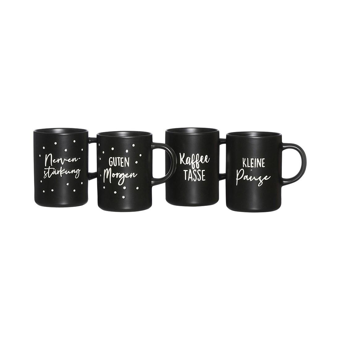 Ritzenhoff & Breker Svart Kaffeebecherset 4-teilig
