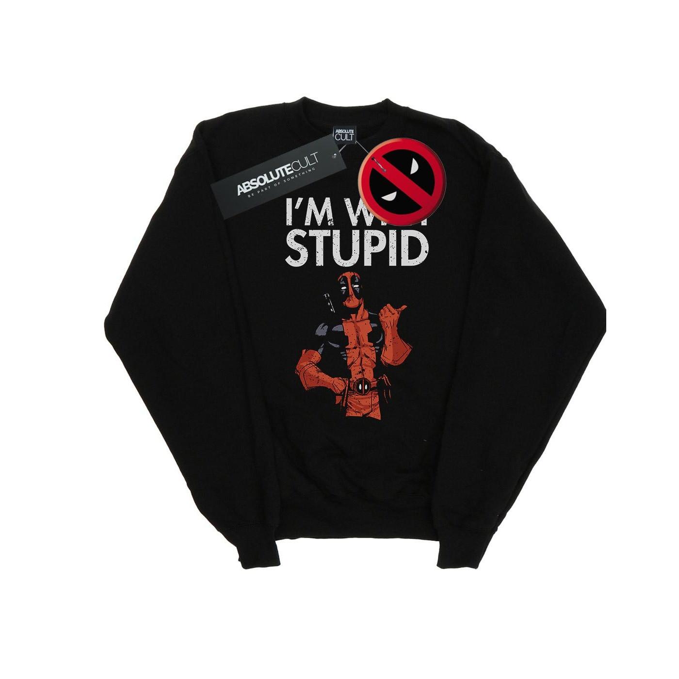 MARVEL I'm With Stupid Sweatshirt
