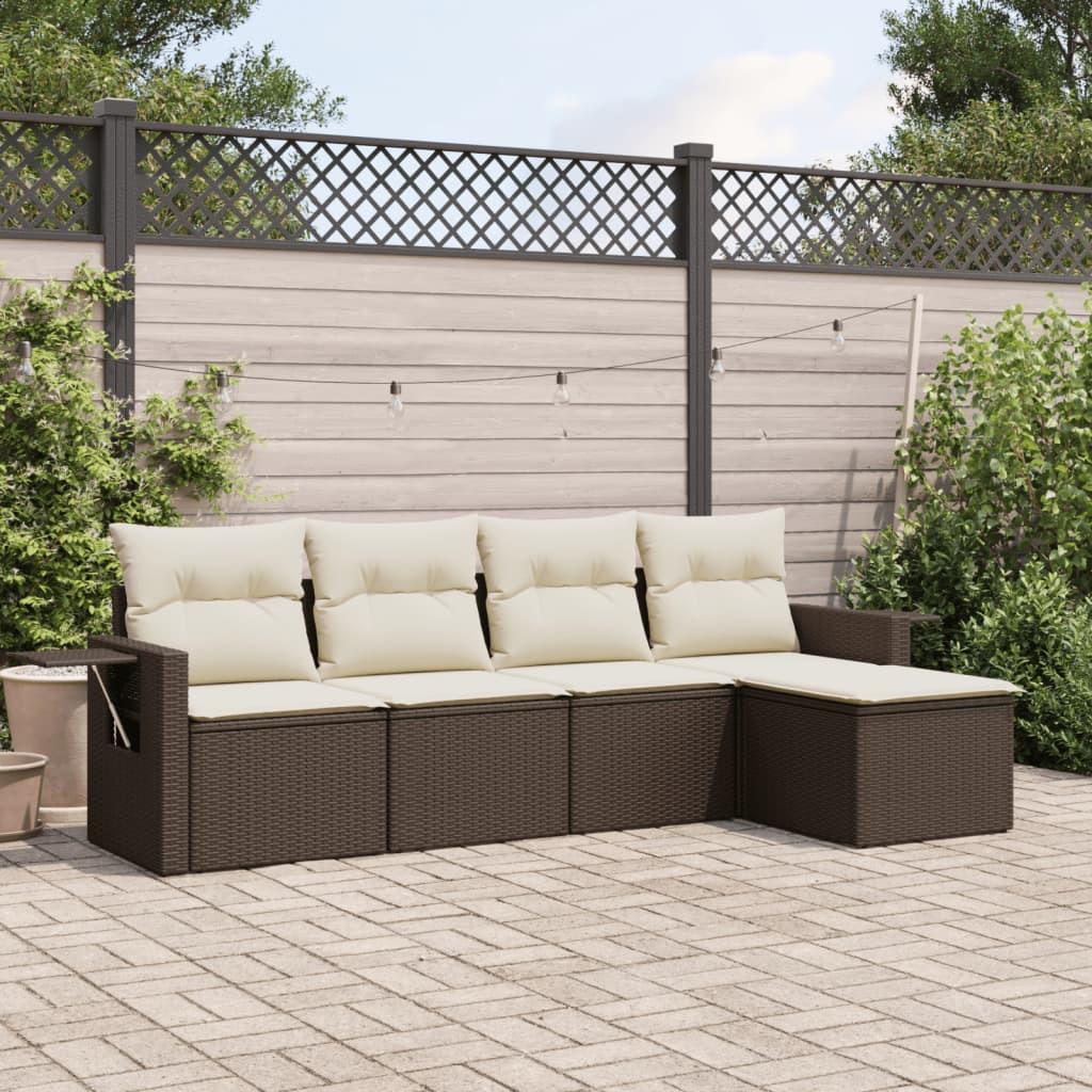 VidaXL Garten sofagarnitur poly-rattan