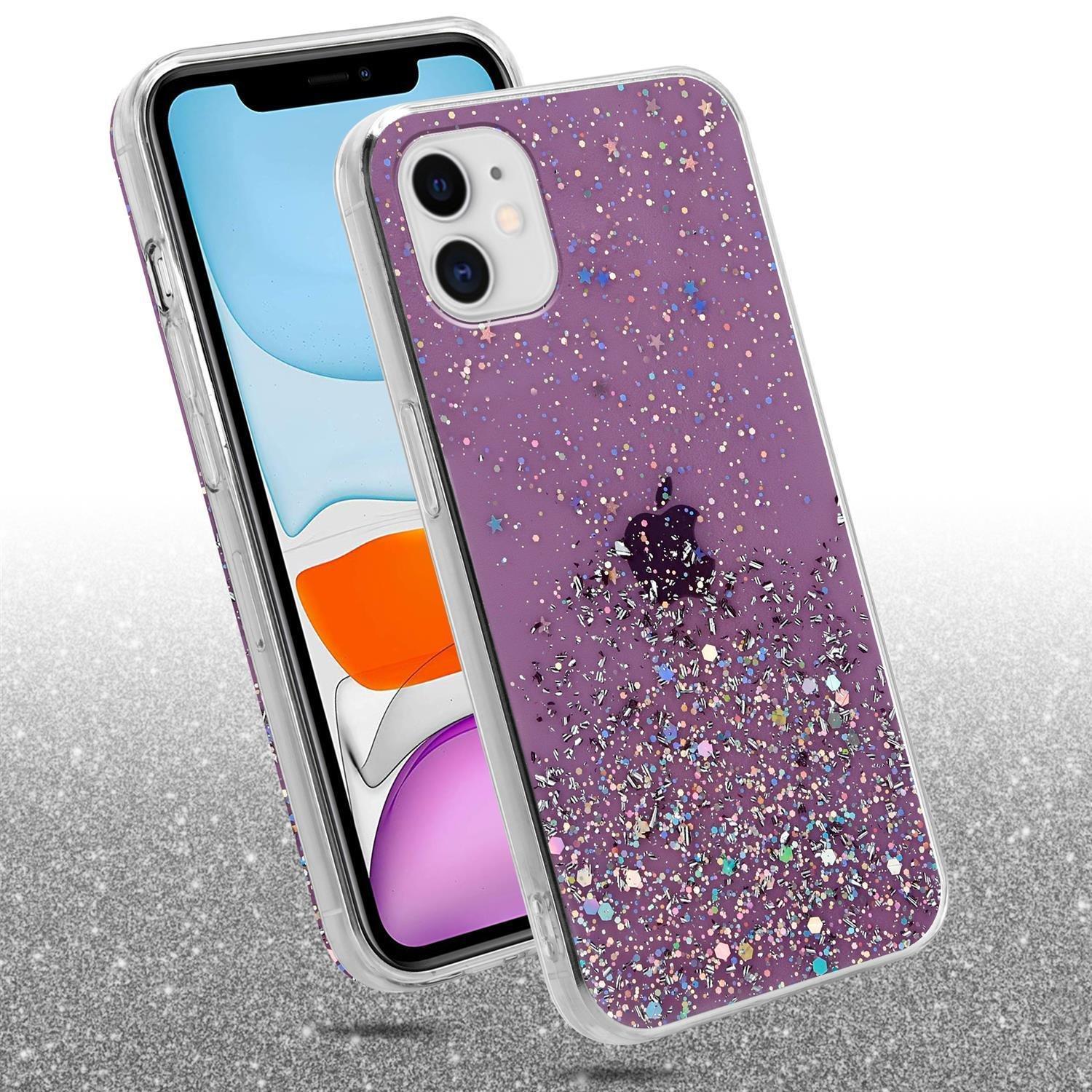 Cadorabo Hülle für Apple iPhone 11 PRO TPU Silikon mit funkelnden Glitter
