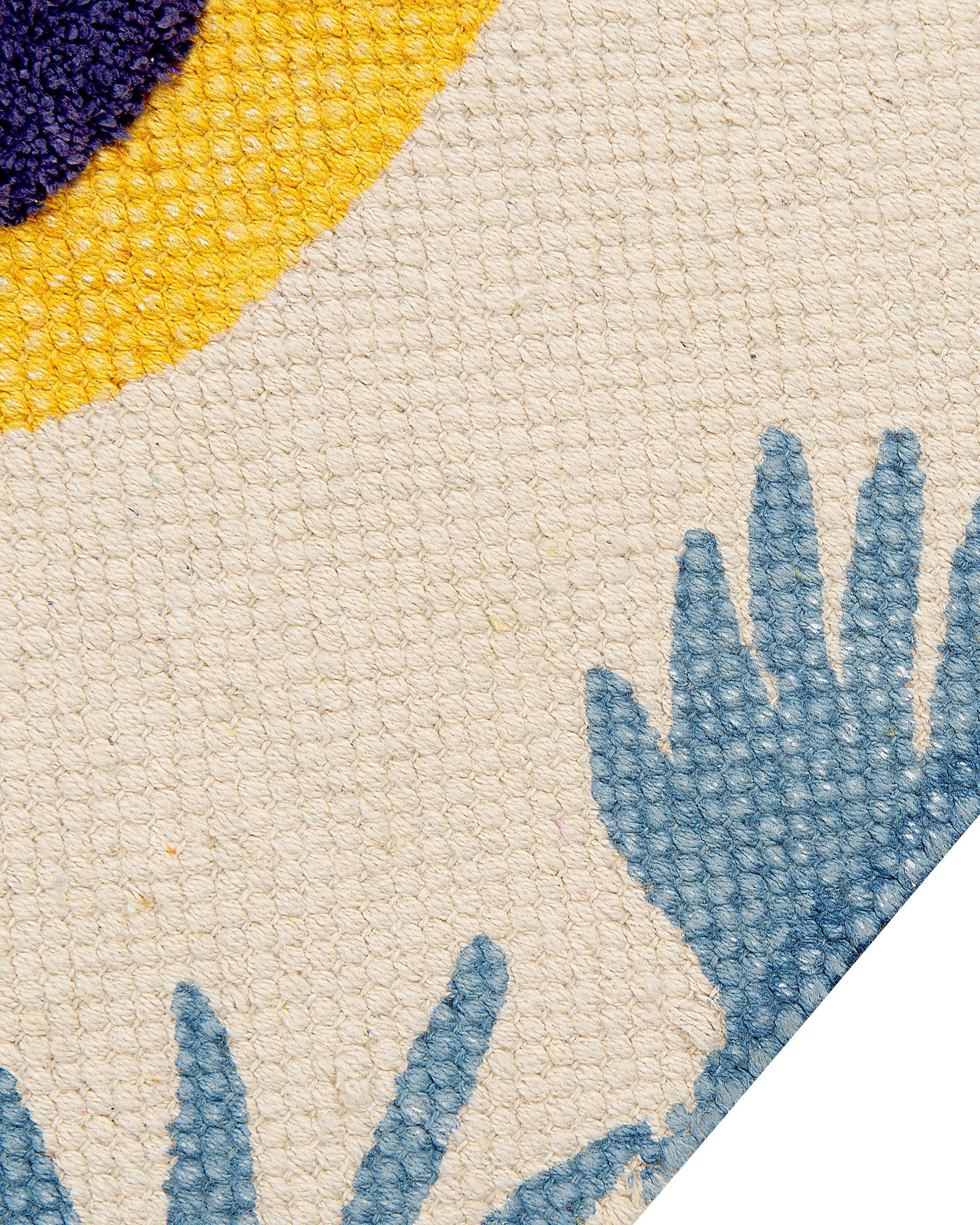 Beliani Kinderteppich aus Baumwolle Modern LUAS