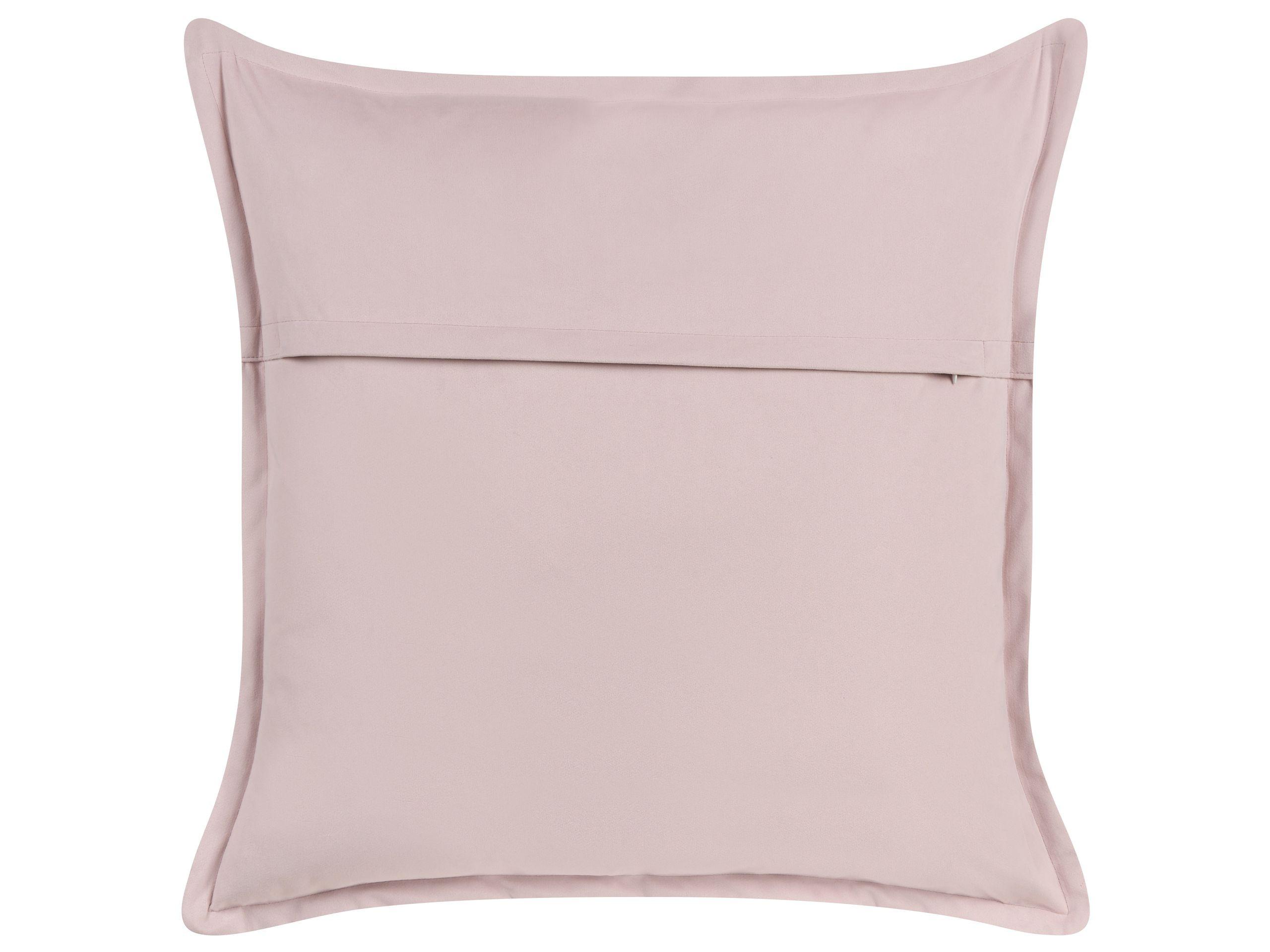 Beliani Dekokissen 2er Set aus Samtstoff Klassisch EUSTOMA