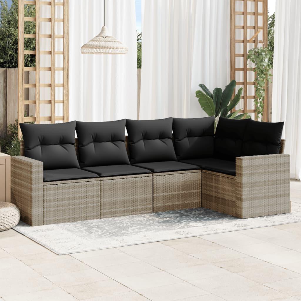 VidaXL Garten sofagarnitur poly-rattan