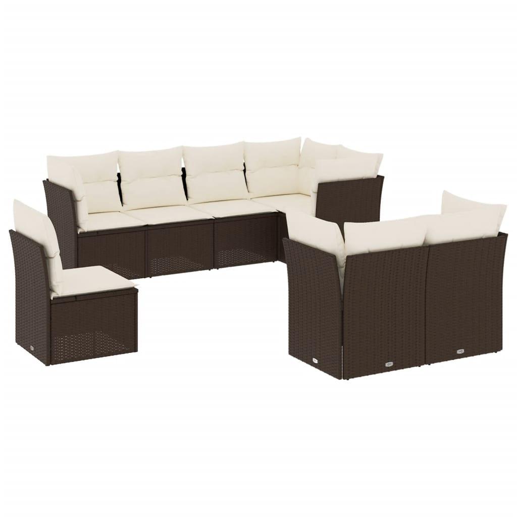 VidaXL Garten sofagarnitur poly-rattan