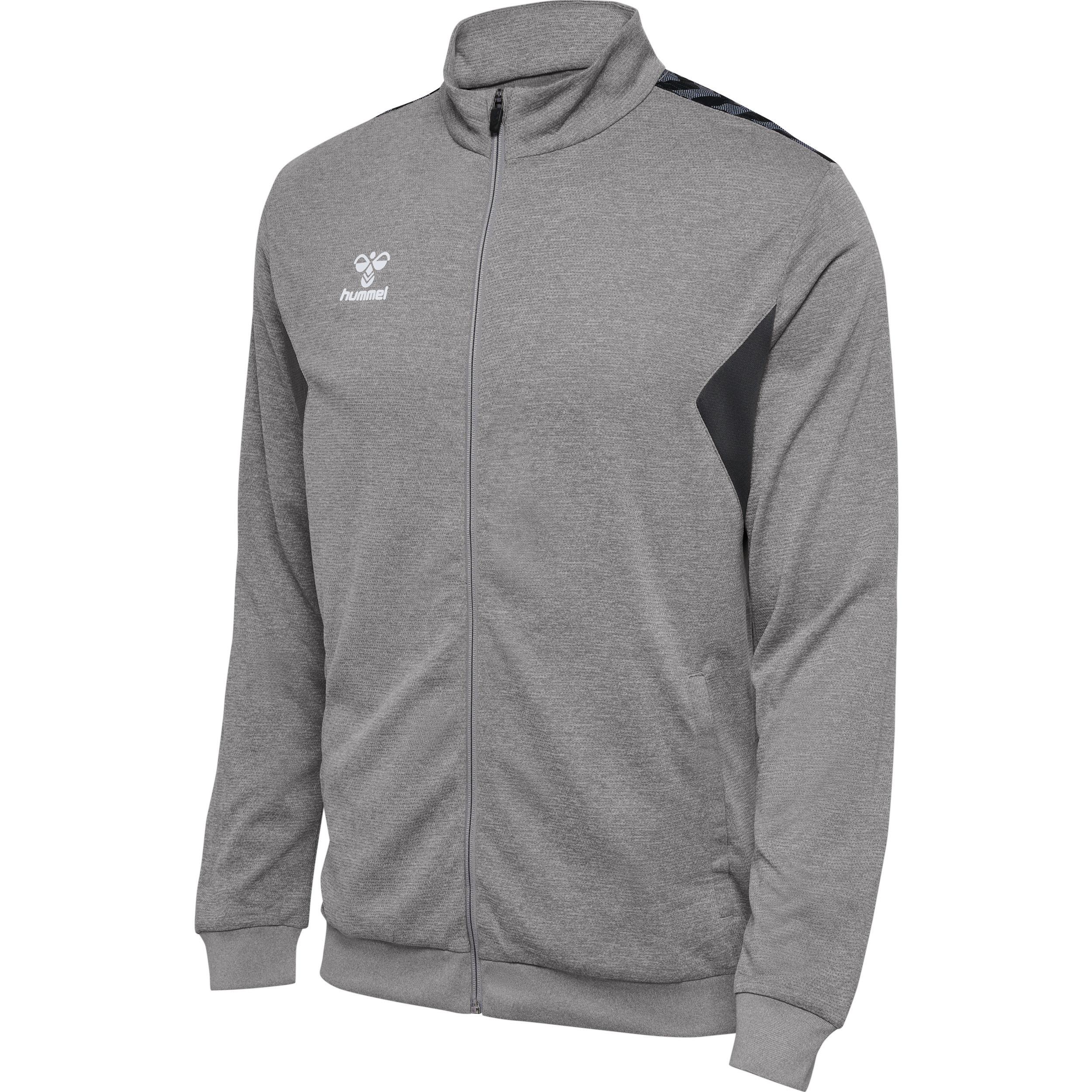 Hummel sweatjacke mit reißverschluss aus polyester authentic