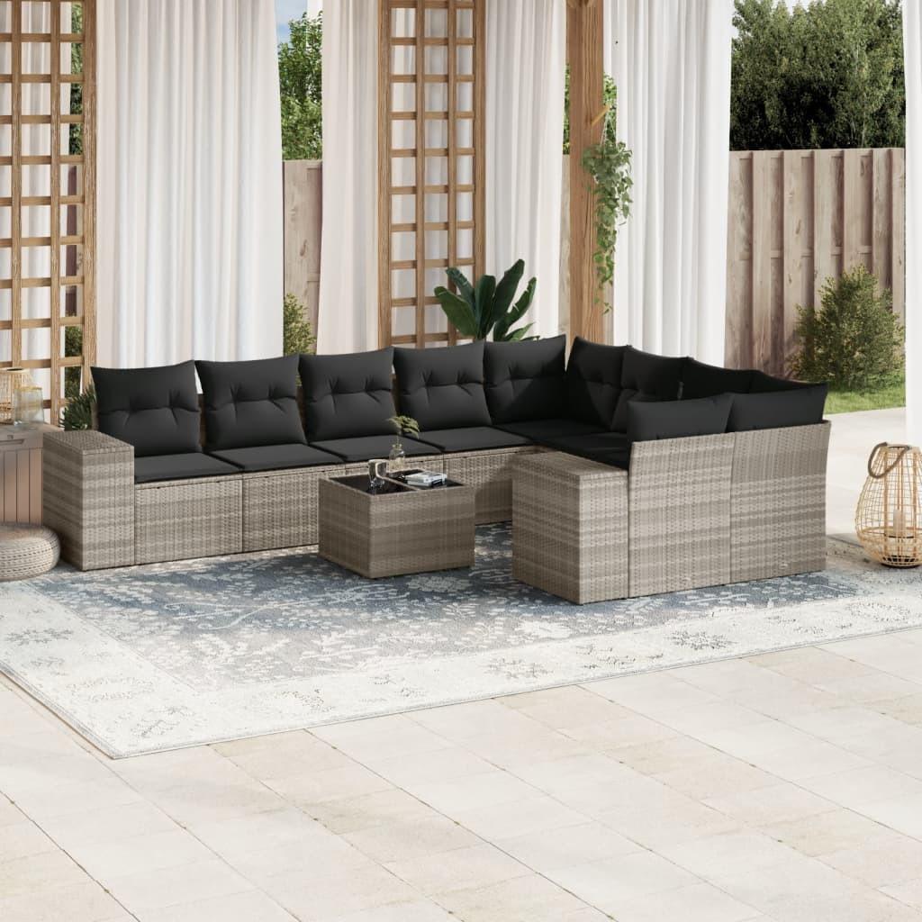 VidaXL Garten sofagarnitur poly-rattan