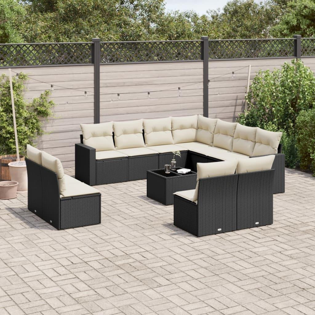 VidaXL Garten sofagarnitur poly-rattan