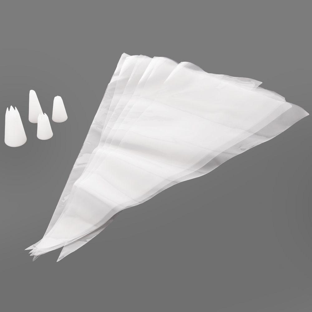 Orion Tortentüllen-Set: 4 Tüllen & 8 wiederverwendbare Spritzbeutel