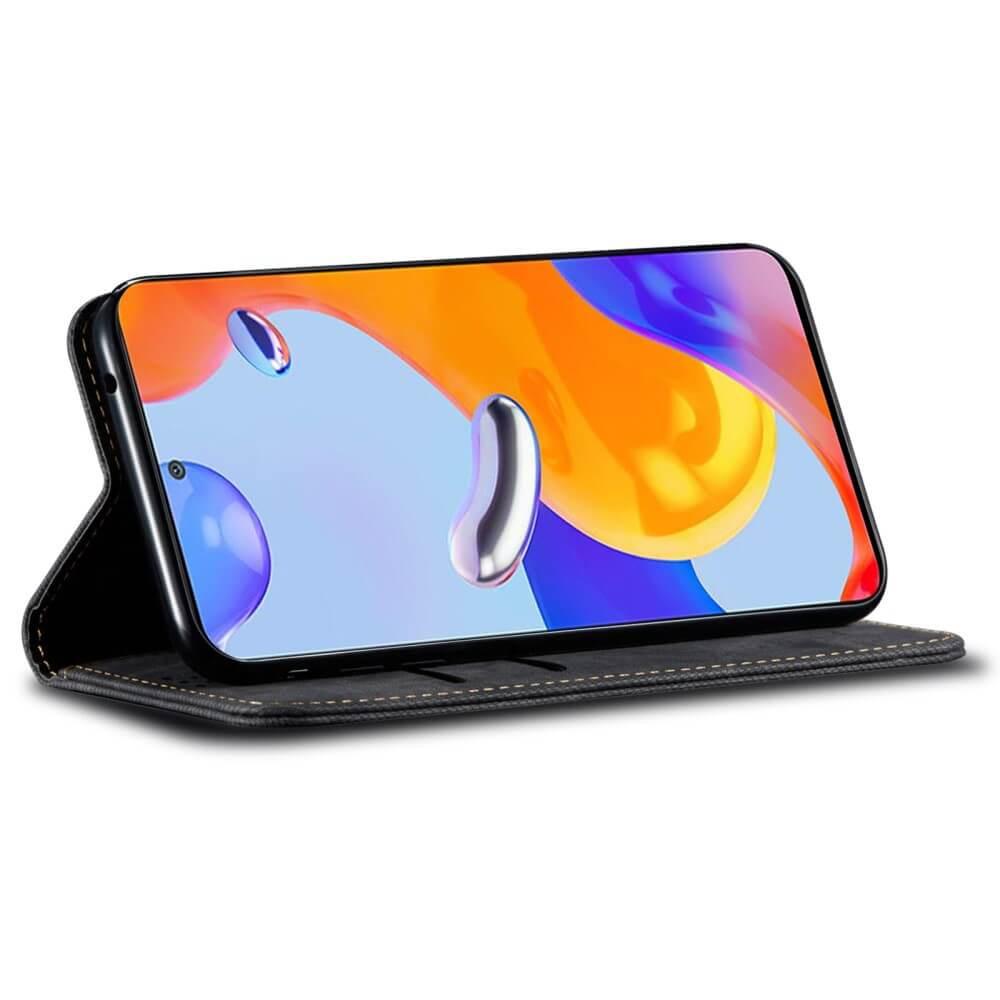 Cover-Discount Xiaomi 15 Ultra - Flip Case in Jeans Stoff Optik