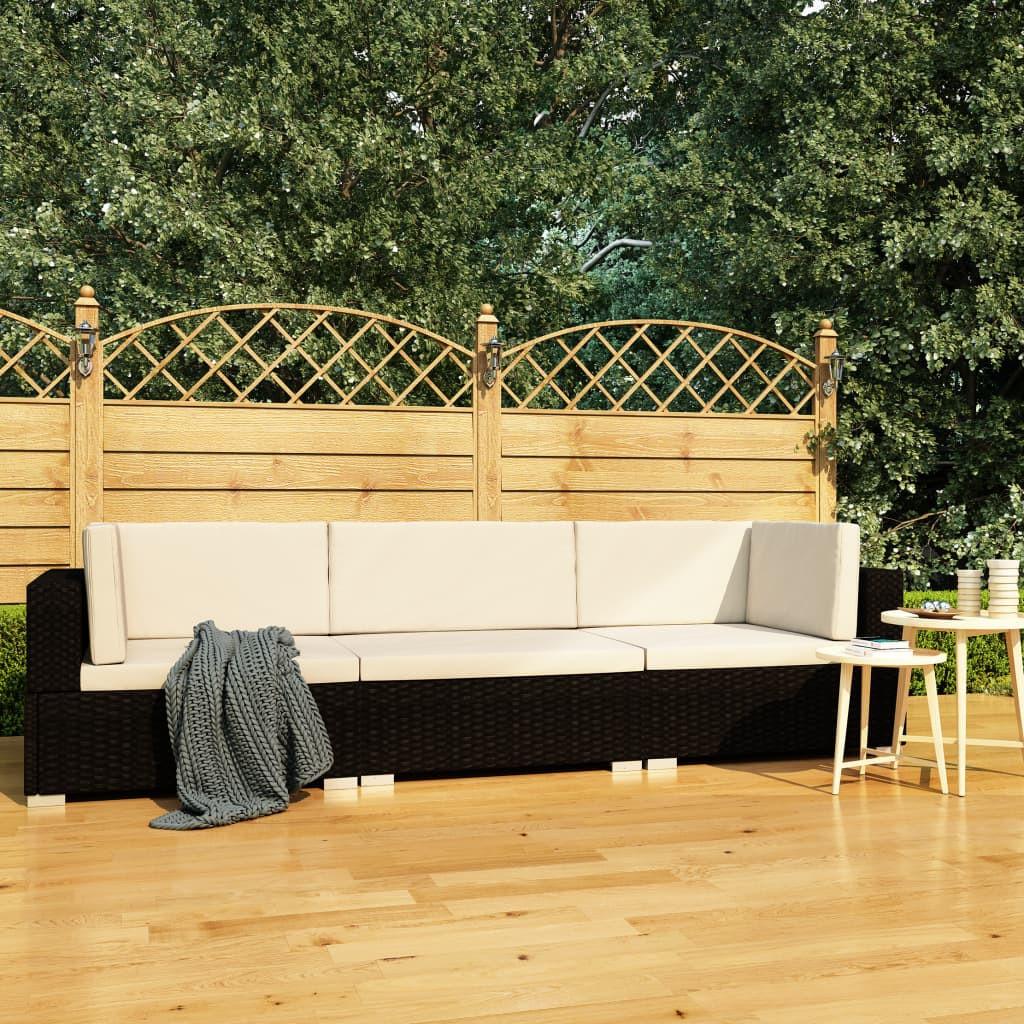 VidaXL Garten-sofagarnitur poly-rattan