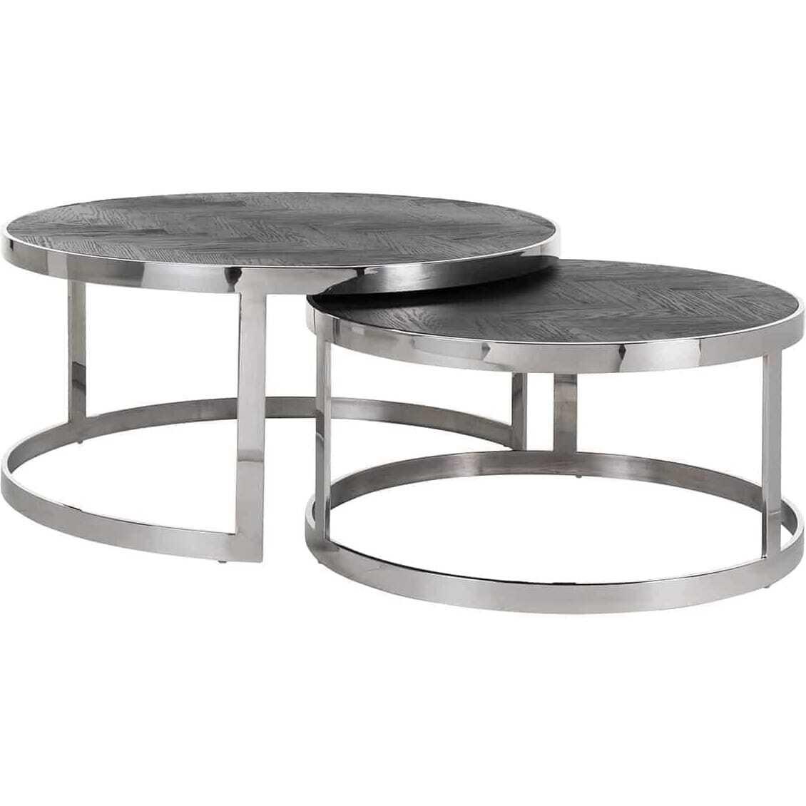mutoni Couchtisch Blackbone (2er-Set)
