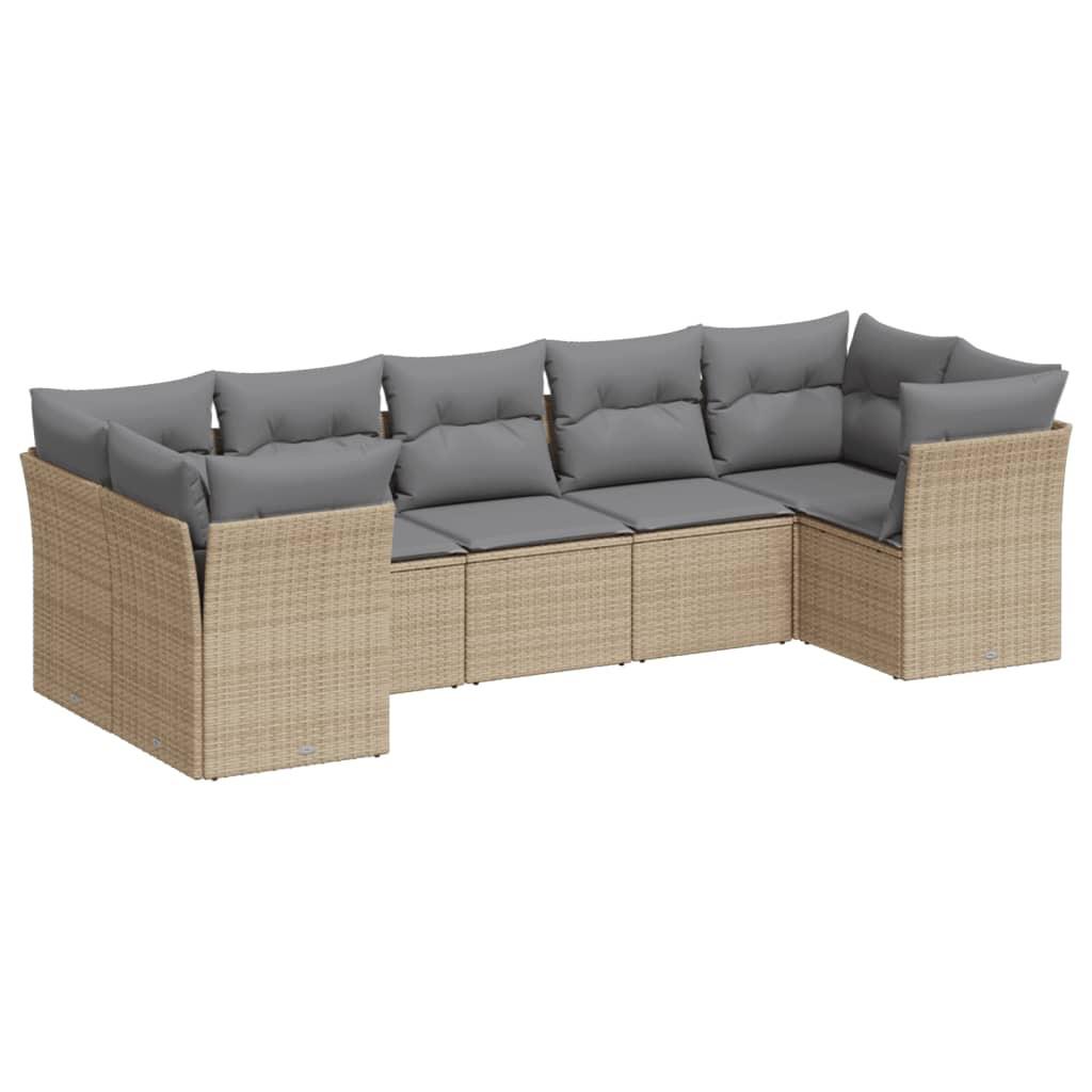 VidaXL Garten sofagarnitur poly-rattan