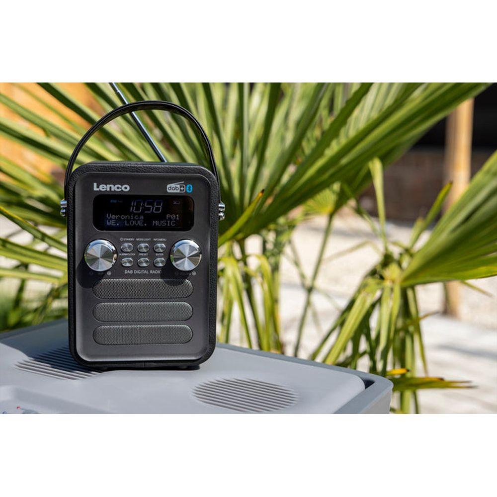 Lenco DAB+ Radio PDR-051BKSI, BT, USB, SD, RC, aufladbare batterie