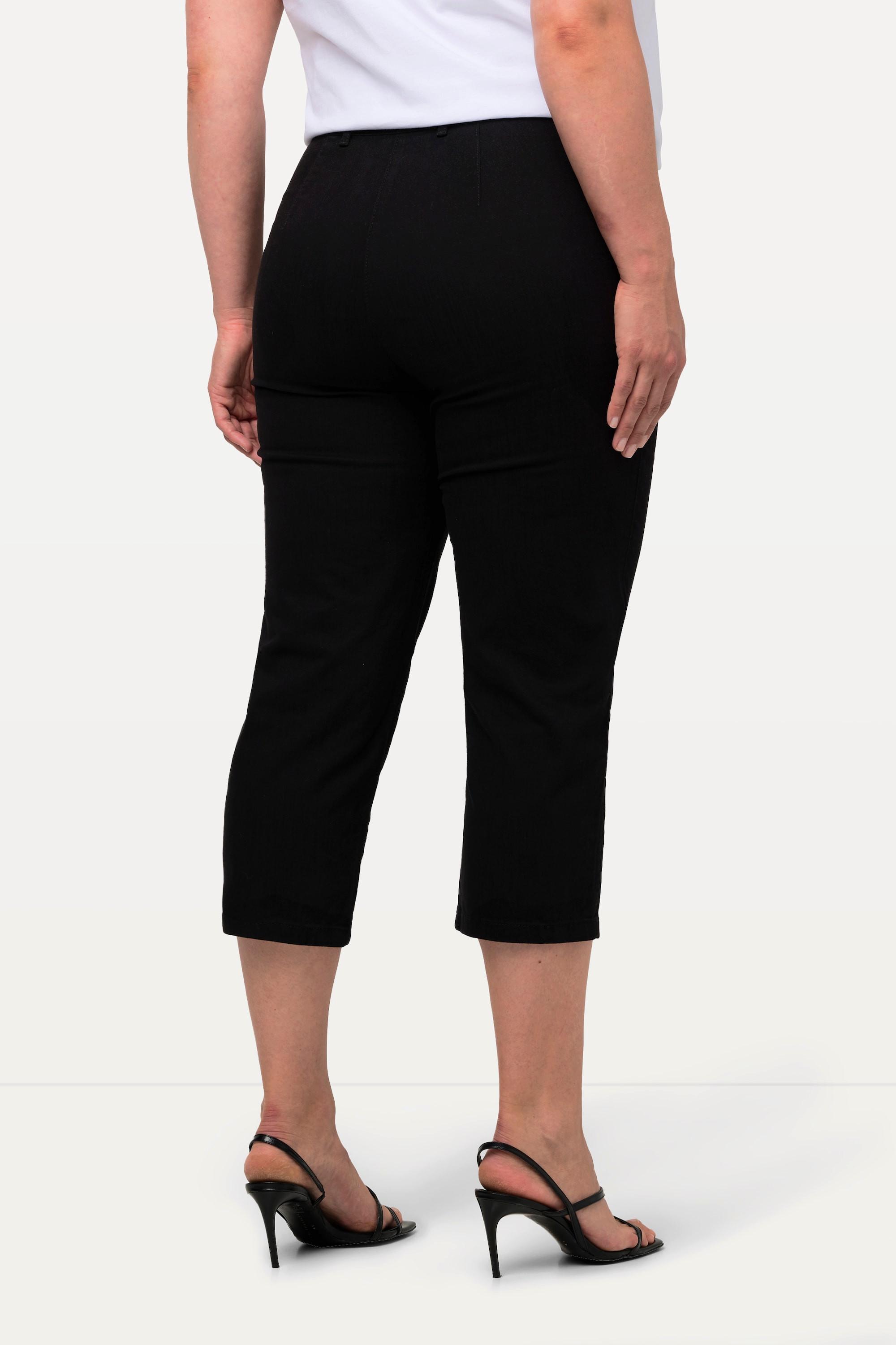 Ulla Popken Hose Mony wadenlang Zipptaschen Stretch