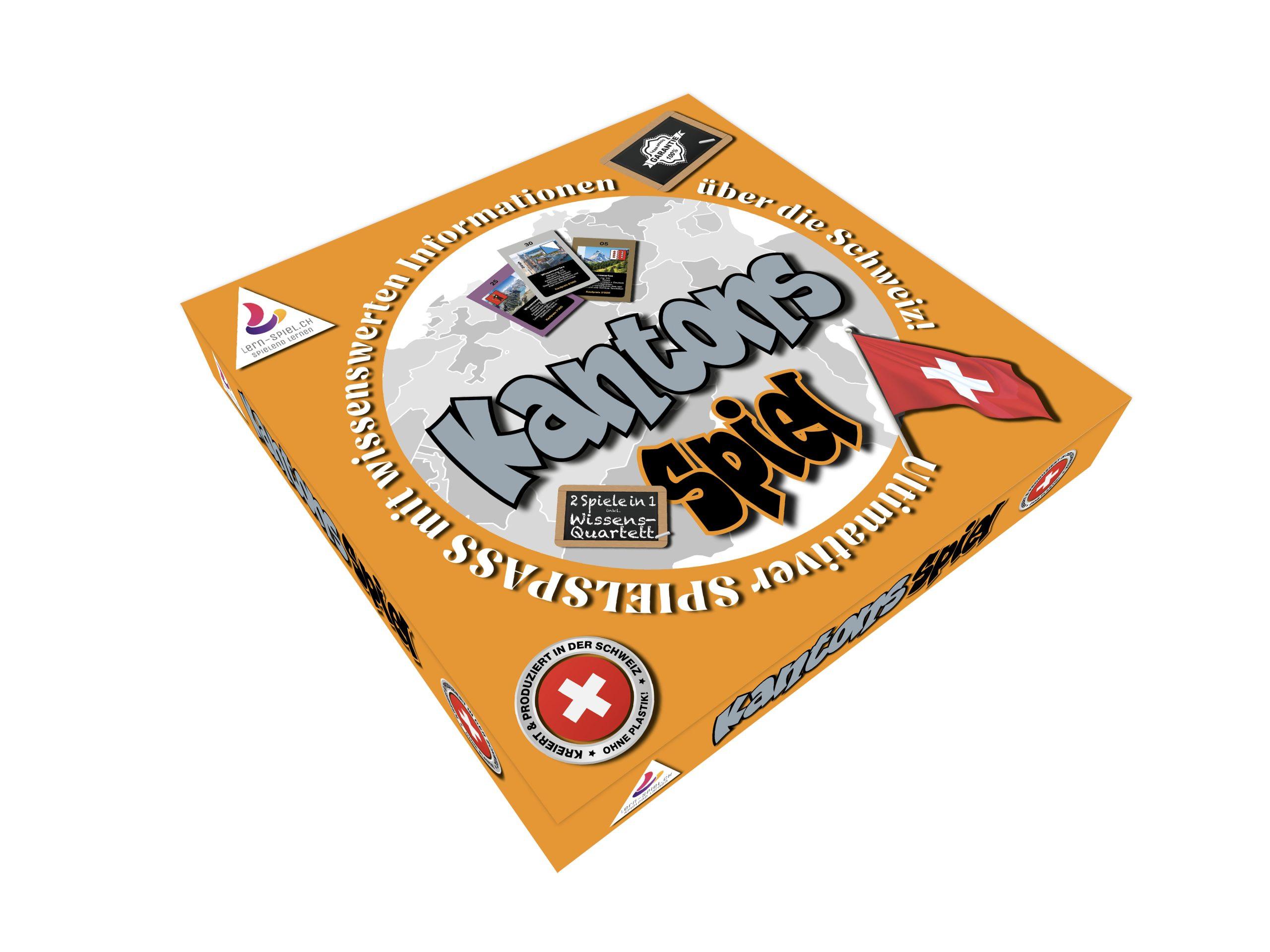GEWERBE-SPIEL Brettspiel KANTONS-SPIEL Schweiz (Deutsch)