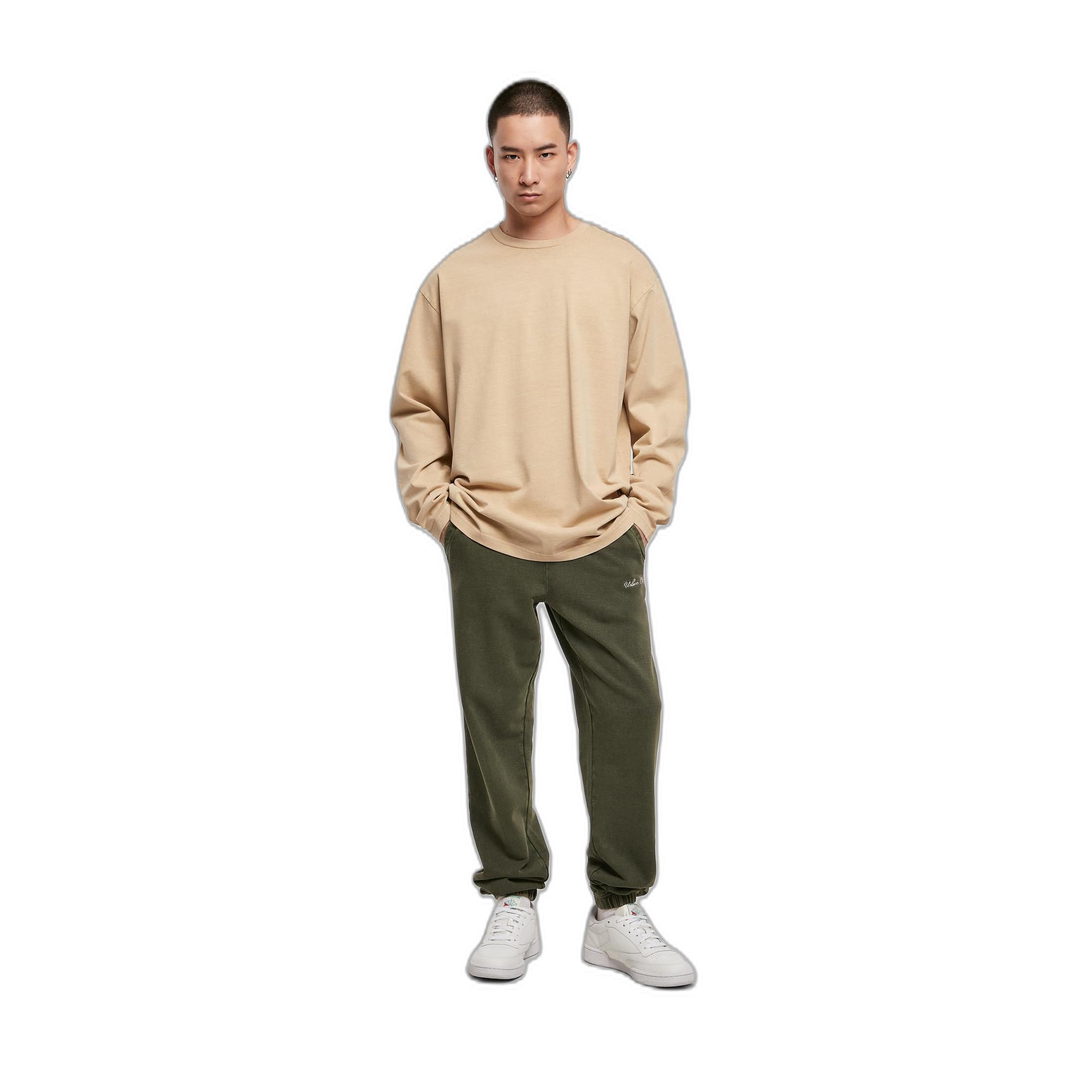 URBAN CLASSICS Oversize Langarm Heavy Garment Dye T-Shirt