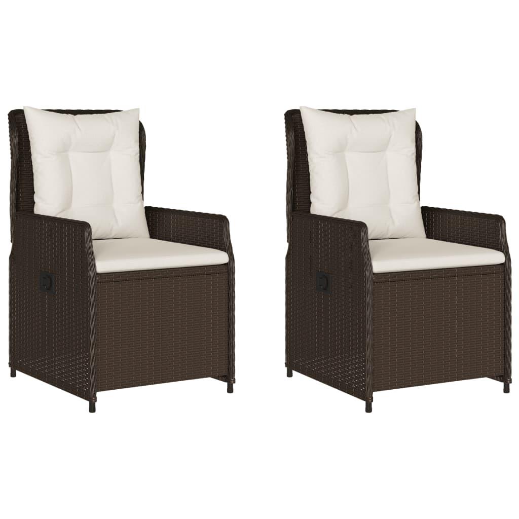 VidaXL Gartensessel verstellbar poly-rattan
