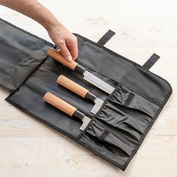 InnovaGoods 3x Messer mit Etui