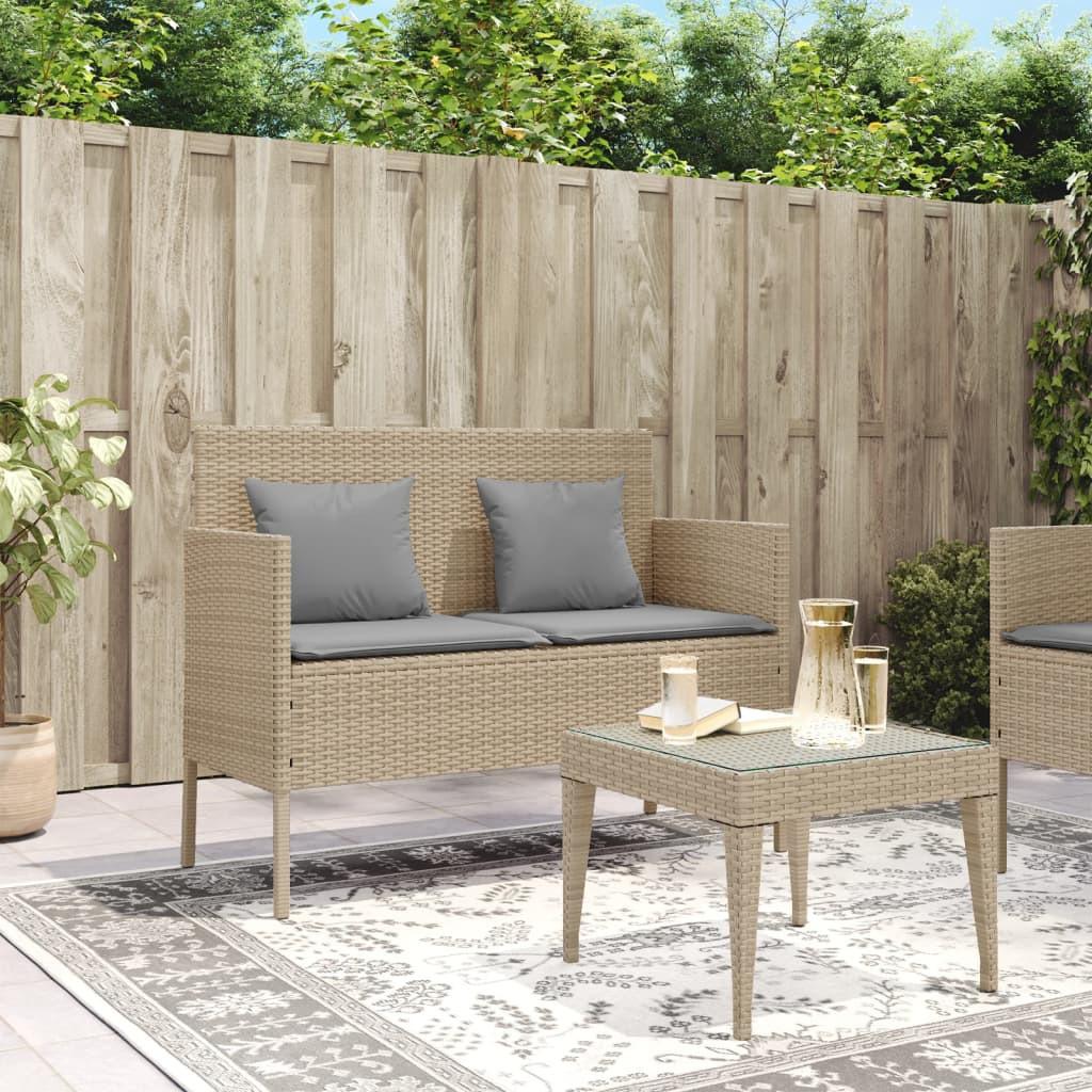 VidaXL Gartenbank poly-rattan