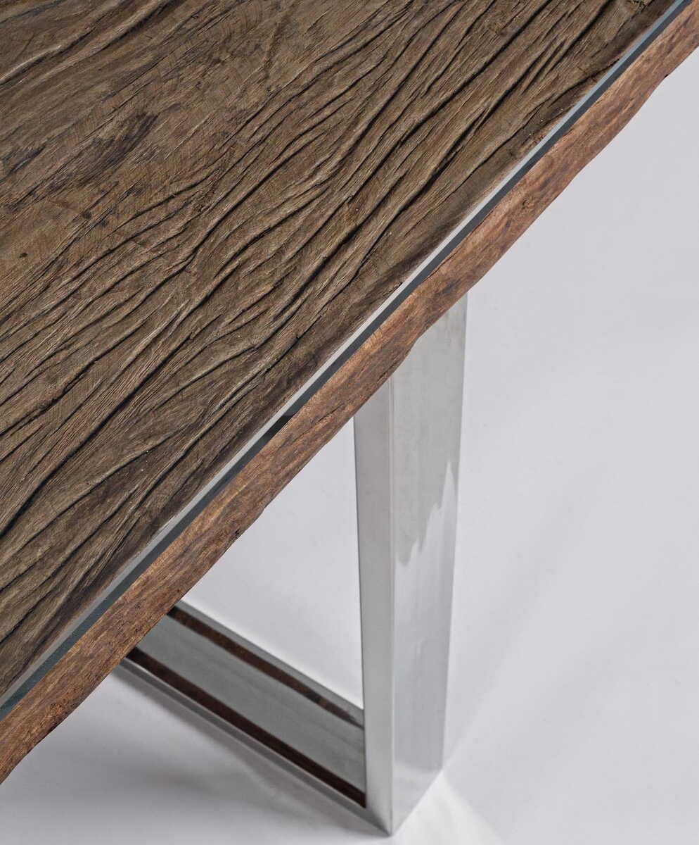 mutoni Massivholztisch mit Glas Stanton 180x90