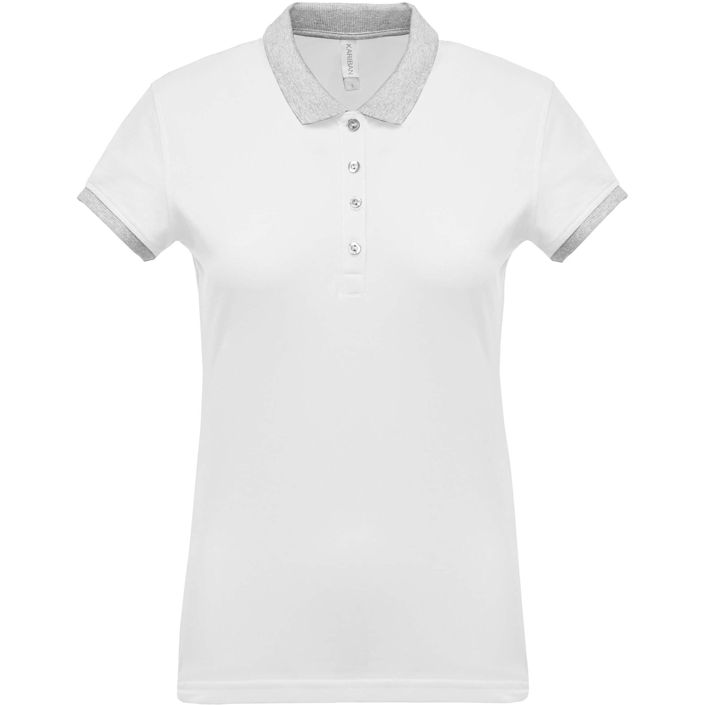 Kariban Bicolor Kurzarm Poloshirt