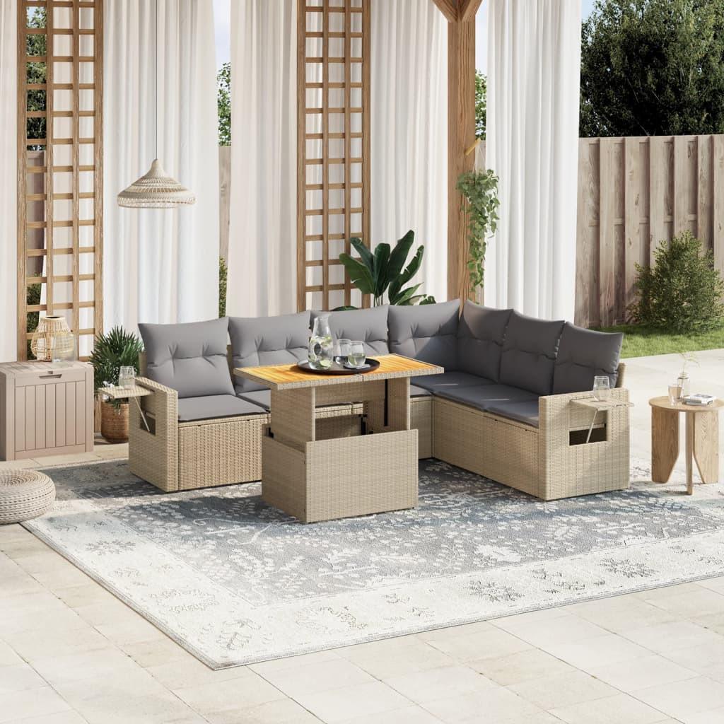 VidaXL Garten sofagarnitur poly-rattan