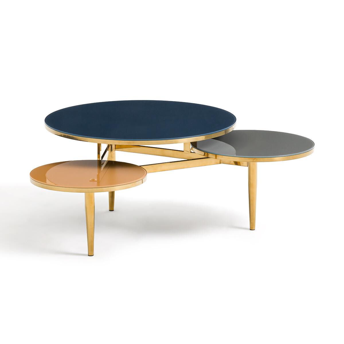 La Redoute Intérieurs Couchtisch Ruben mit 3 Platten aus gehärtetem Glas