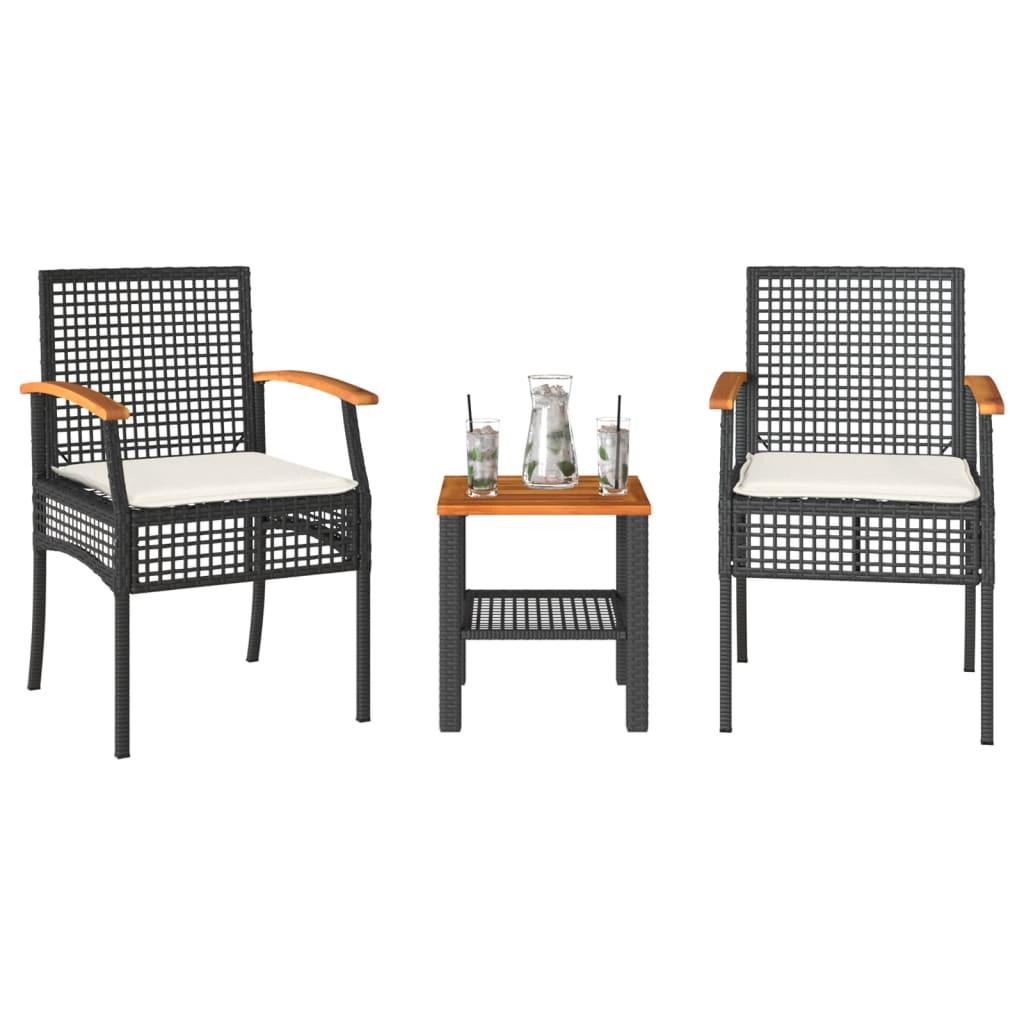 VidaXL Bistro set poly-rattan