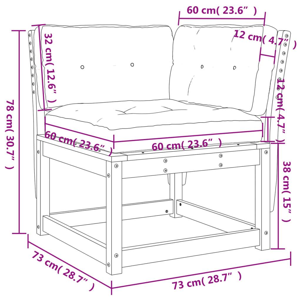 VidaXL Gartensofa holz