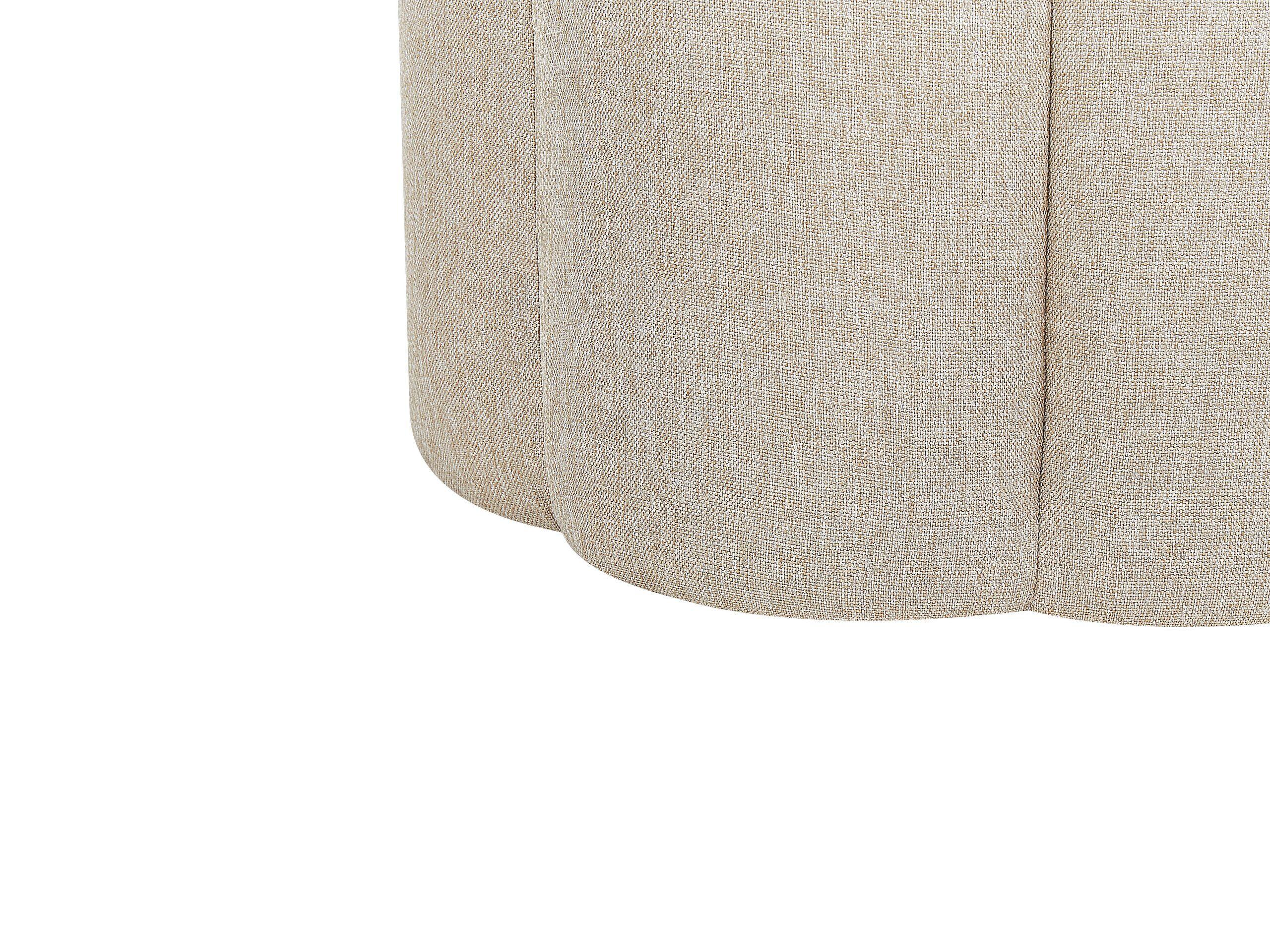 Beliani Pouf aus Kunstleinen Modern TAPPEN