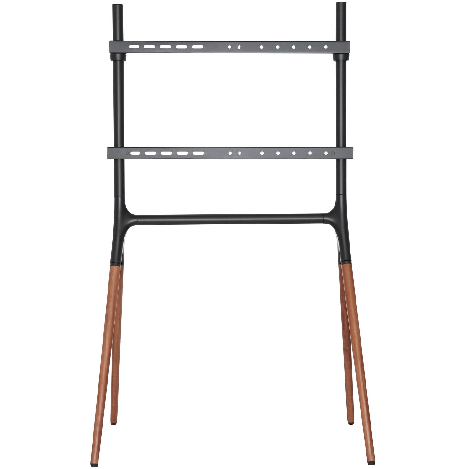 LogiLink Bodenständer für TV 49–70 Zoll Schwarz/Walnuss