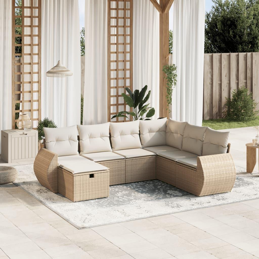 VidaXL Garten sofagarnitur poly-rattan