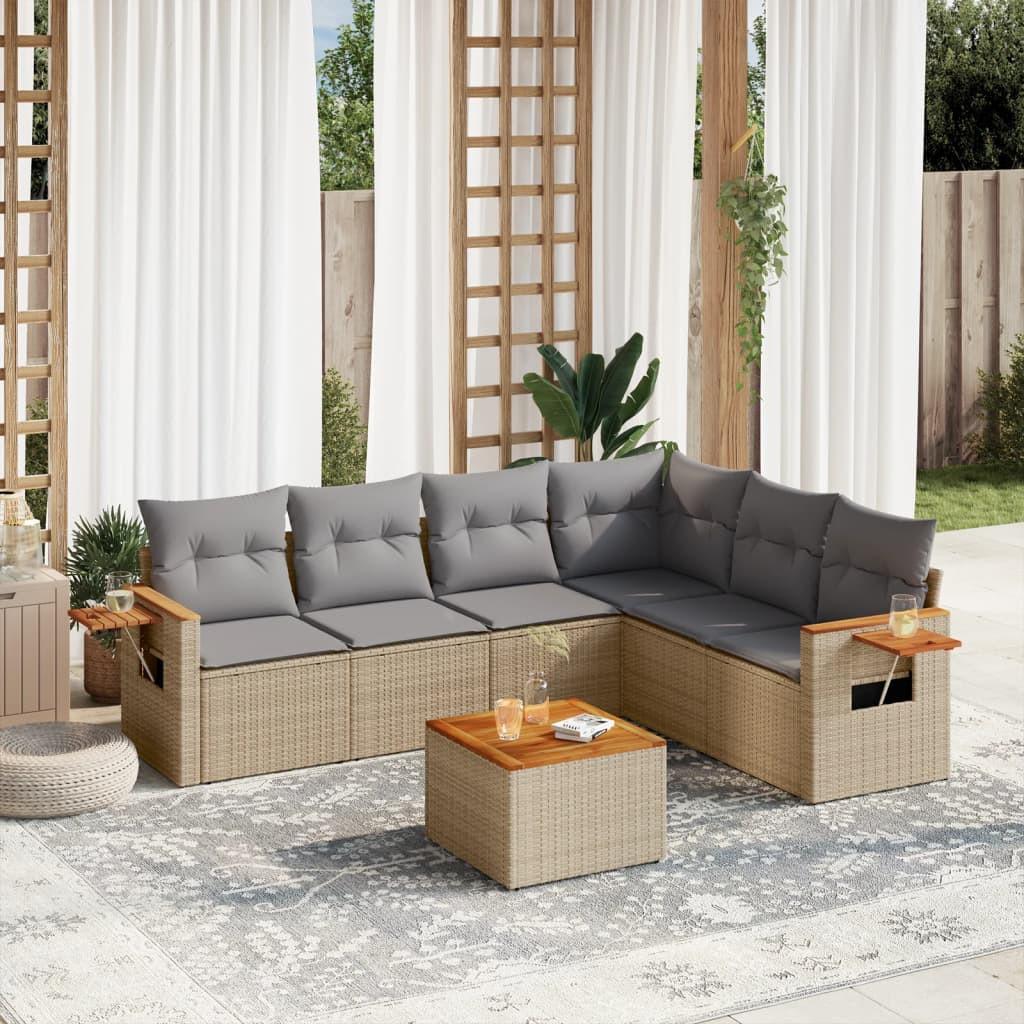 VidaXL Garten sofagarnitur poly-rattan