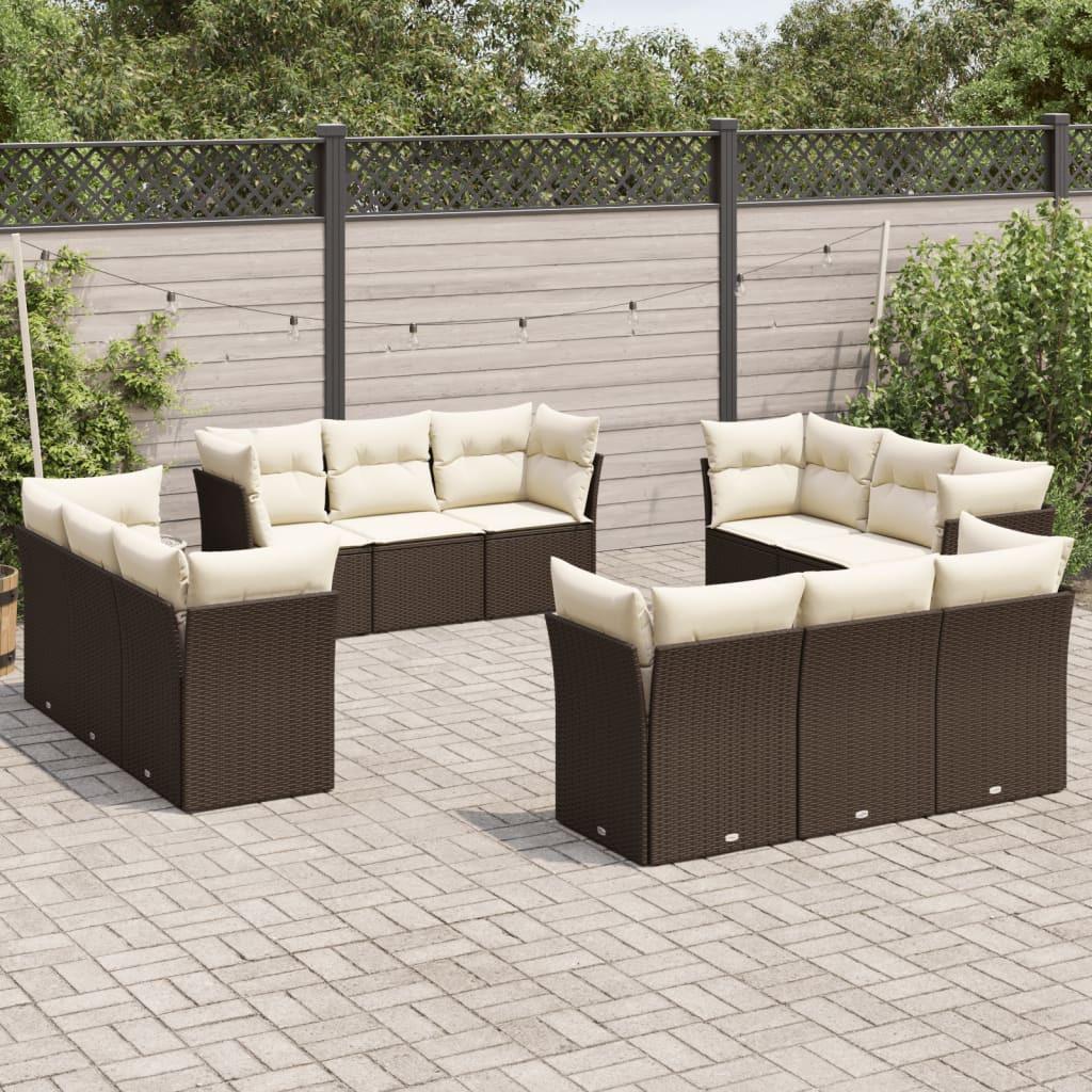 VidaXL Garten sofagarnitur poly-rattan